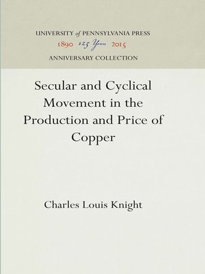 cover image of Secular and Cyclical Movement in the Production and Price of Copper